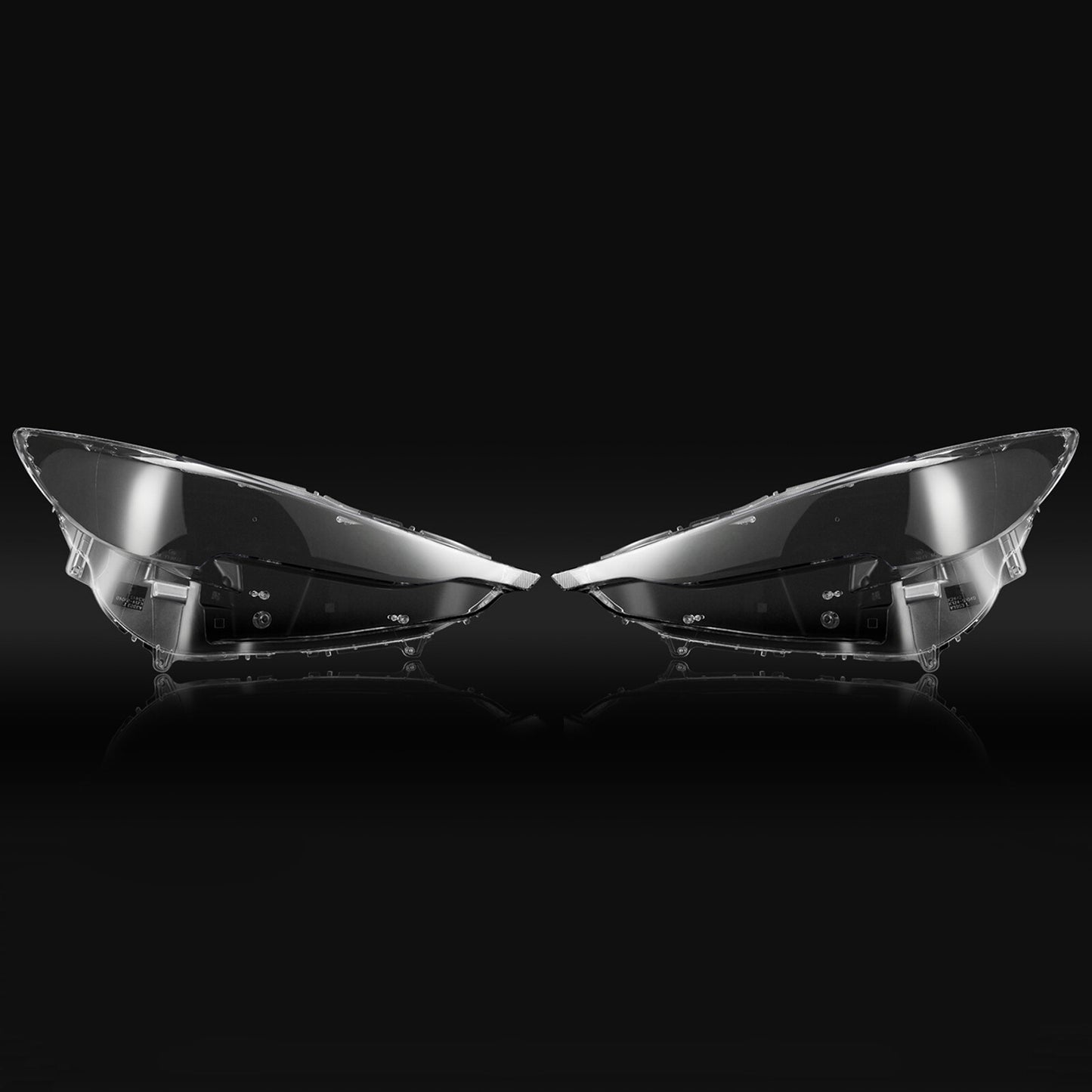 Two headlight lens covers for Mazda CX-5 2017-2021, left and right headlight caps.