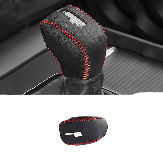 for Volvo S90 2017-2022 Hand sewn leather Console Gear Shift Knob Cover trim