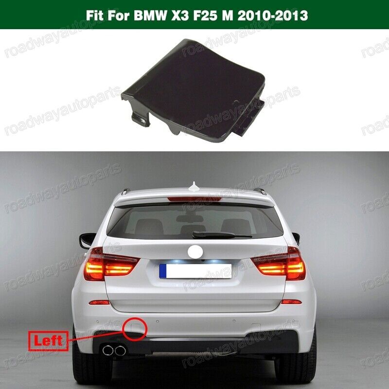 Rear bumper tow hook cover plug decorative cap left for BMW X3 F25 M 2010-2013 Q