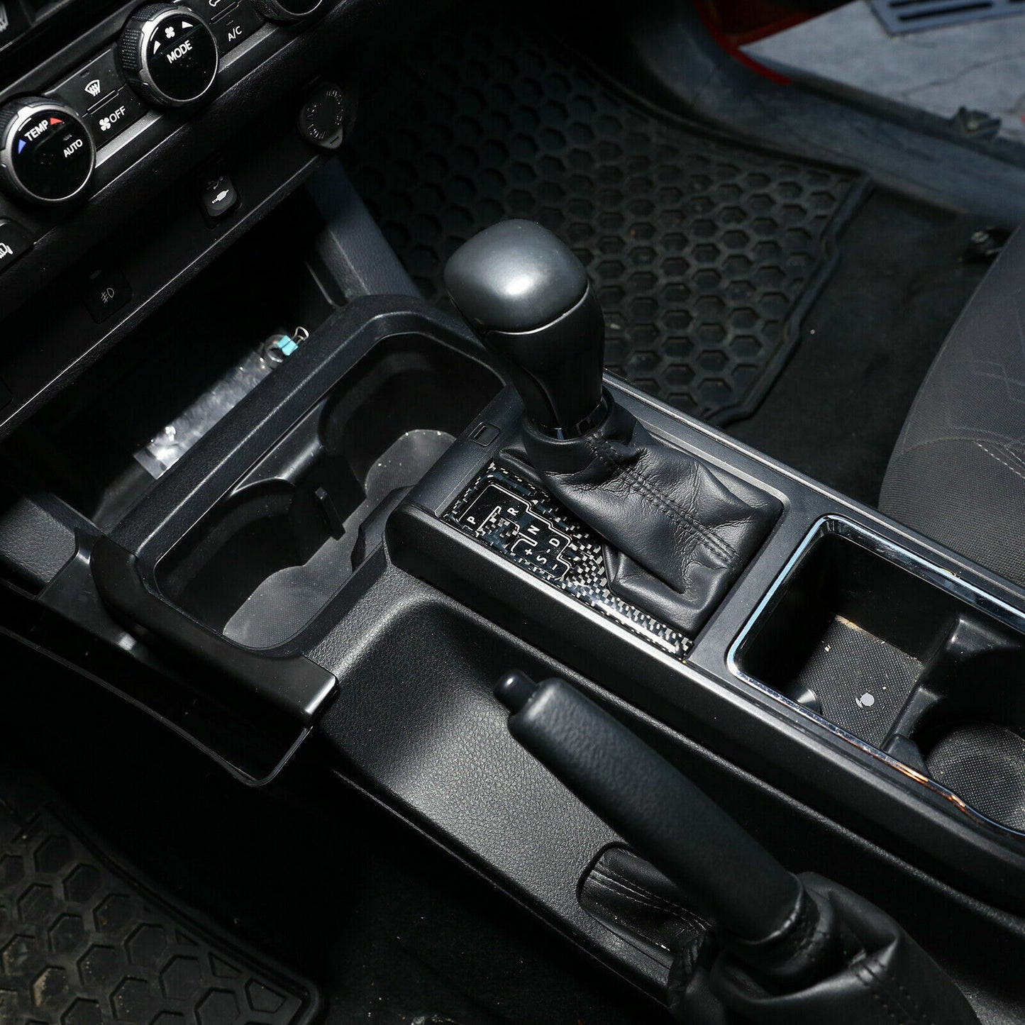 carbon fiber center console gear indicator trim for 2016-2020 Tacoma. n