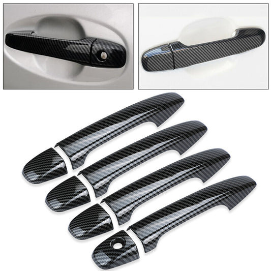 Carbon Fiber Exterior Car Door Handle Cover Trim for Subaru WRX STi 2015-2021