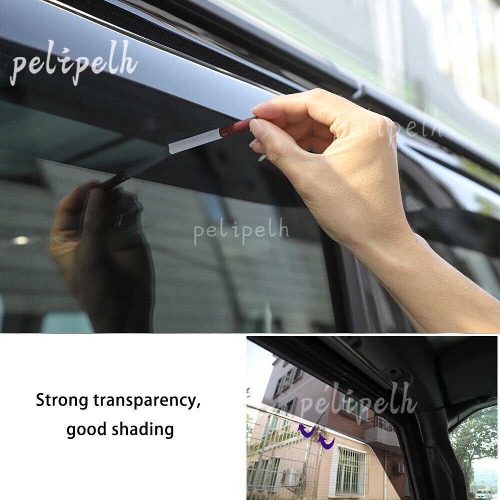 for Jeep for Wrangler JL 2018-2024 Window Wind Visors Sun Rain Guard Vent Deflectors
