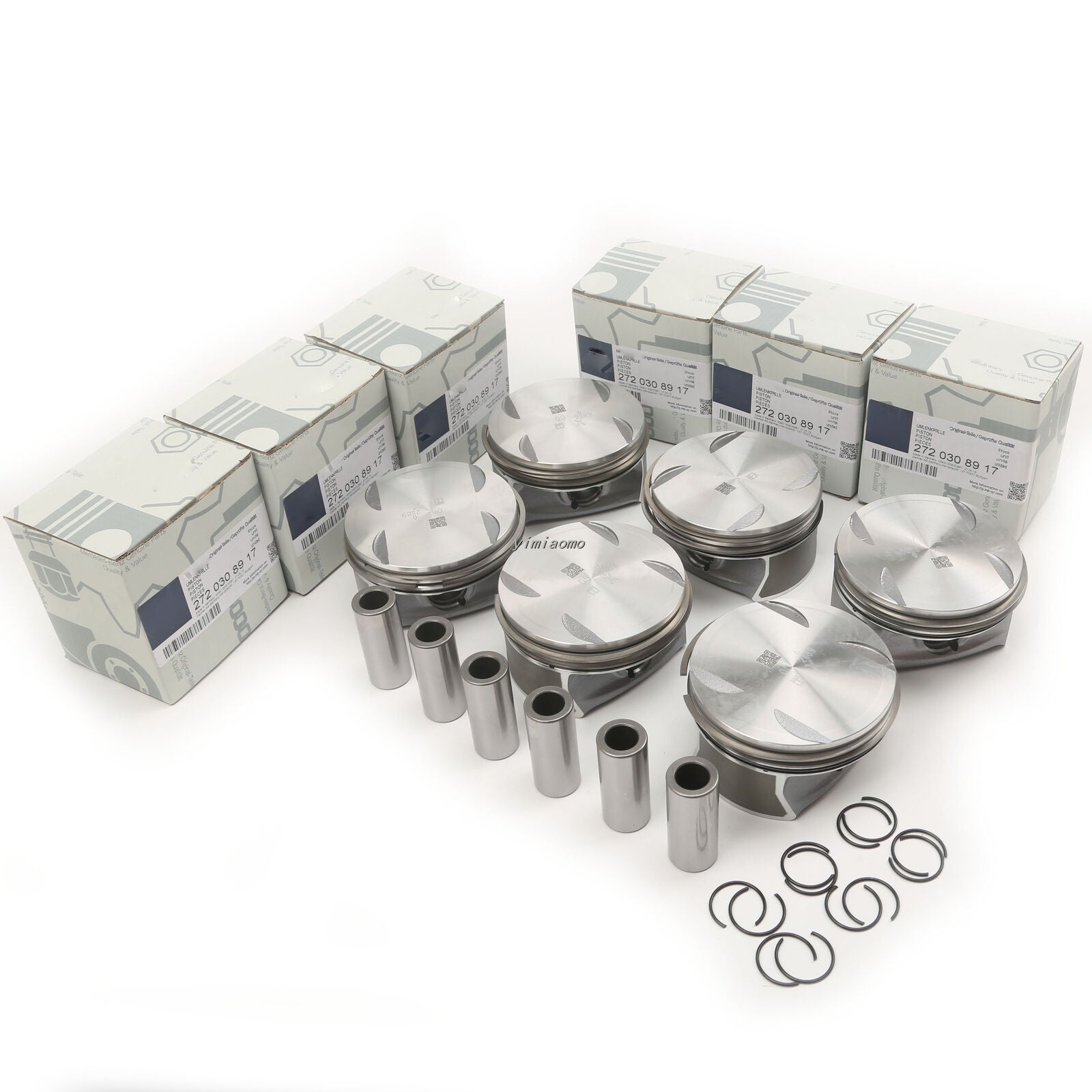 6x Piston Ring 22mm Fit for Mercedes-Benz CLK350 CLS350 E350 ML350 A207 3.2L