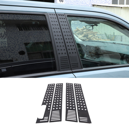 Aluminum American Flag Window B-pillar Column Panel Cover  for ford  Maverick 2022+