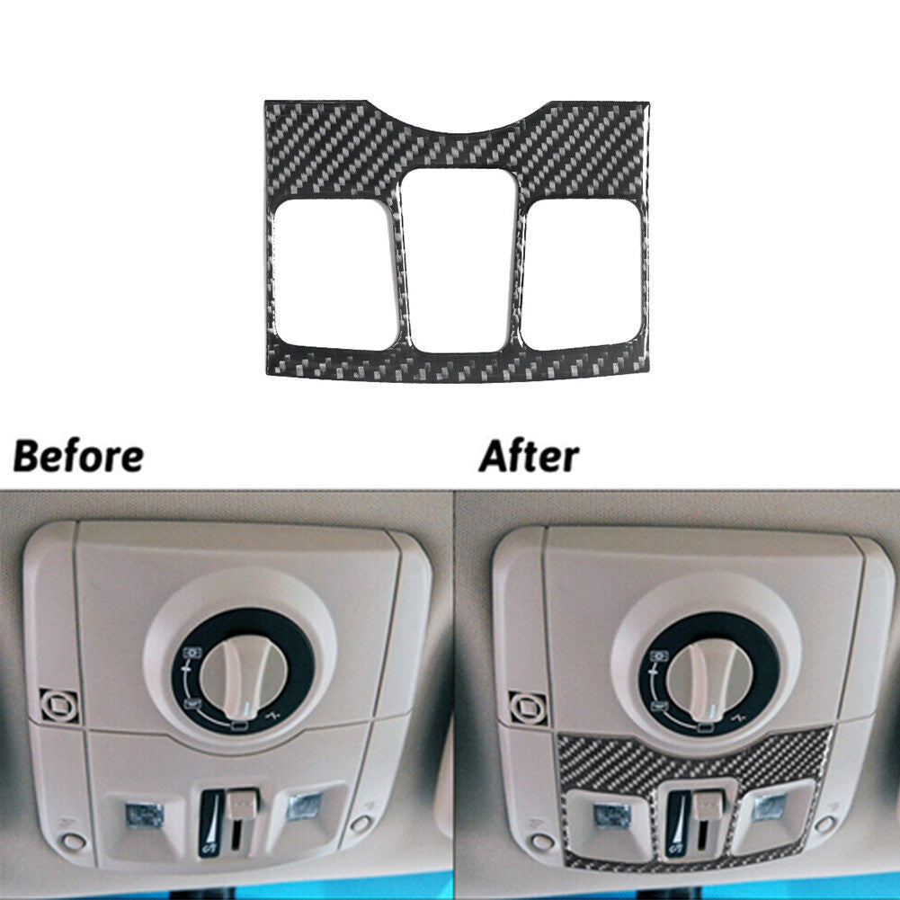Carbon Fiber Center Gear Shift Panel Trim Cover For 3Series F30 2013-2019 v
