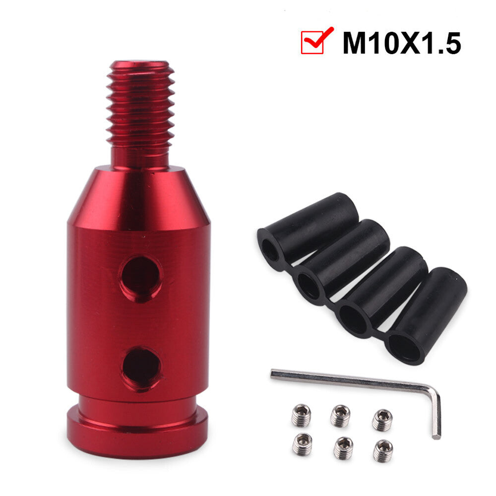Universal Go Round Ball Shift Knob+M10x 1.5 Shifter Thread Gear Lever Adapter Q