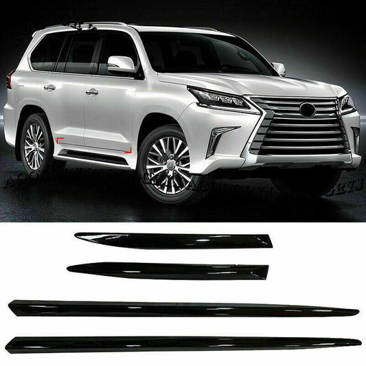 for LEXUS LX570 2016-21 piano black Side Door Molding Body Cover protection Trim