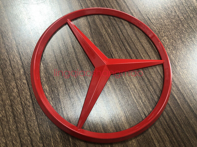 Trunk Star badge, glossy red back cover logo badge, for Mercedes GLC W253 AMG