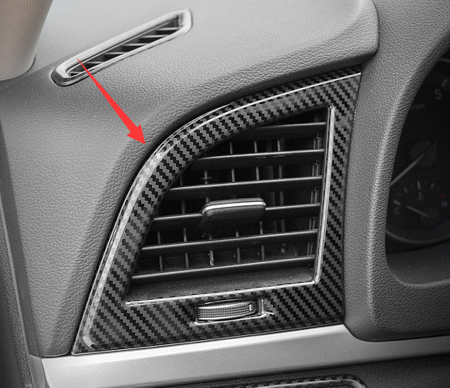 Carbon Fiber ABS Rear Trunk Tailgate Lid Cover Trim for Corolla 2014-2018 v