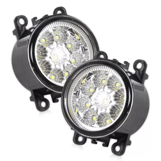 2x 9LED Round DRL Daytime Running Driving Lights For Focus for Acura for Honda New n