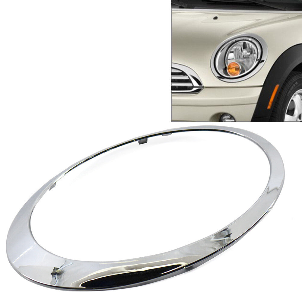 Fit for BMW for MINI R55 R56 R57 R58 R59 Chrome Headlight Trim Ring