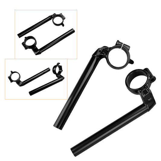for Honda CBR600RR 2007 2008 2009 2010 12 Black 2x Motorcycle Clip On Handlebar Q