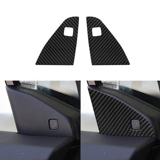 2Pcs Carbon Fiber Door Handle Decorative Cover Trim for Mustang 2005-2009 v