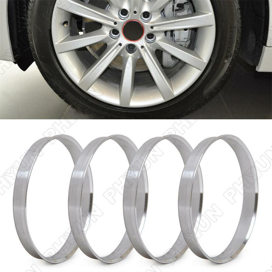 Wheel Hub Centric Rings 72.6mm to 74.1mm Dia Adapter Aluminum Alloy 4Pcs for BMW Q