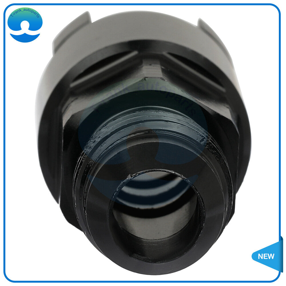 1PC 6AN Straight Male to 3/8 Fuel Rail Black Adapter Fitting EFI Fitting