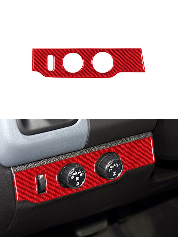 Headlight Control Knob Trim Cover for Chevrolet Colorado/ for GMC for Canyon 2015-22 Red