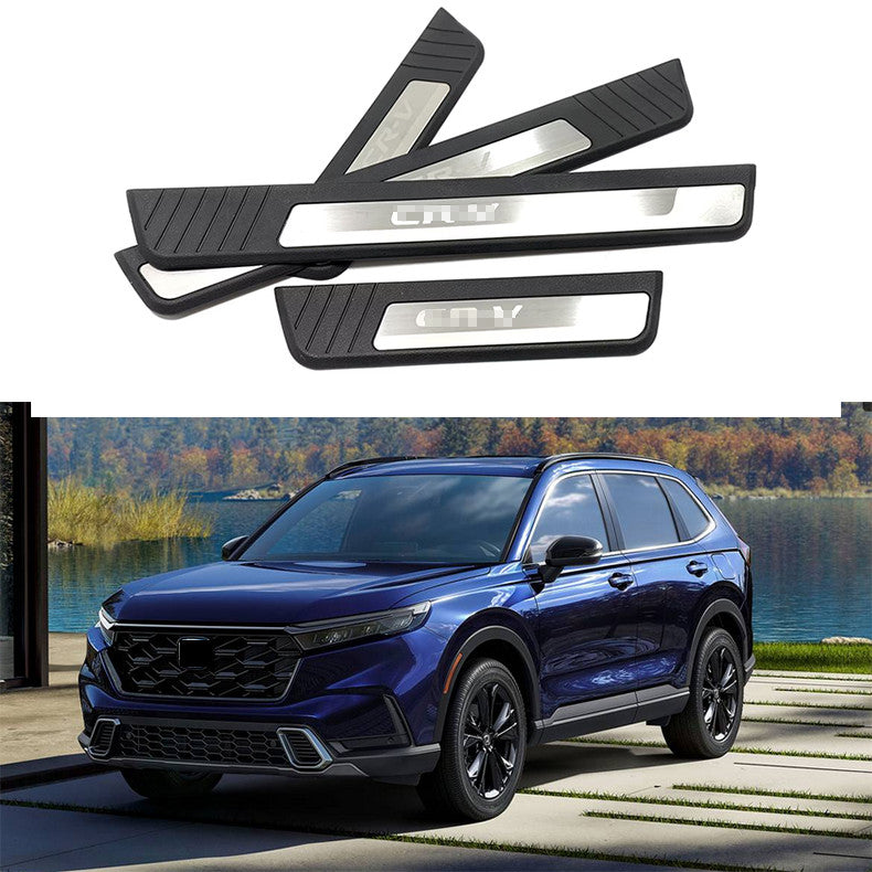 for Honda CR-V 2023 2024 Door Sill Scuff Guard Mouldings Protector cover Trim 4x
