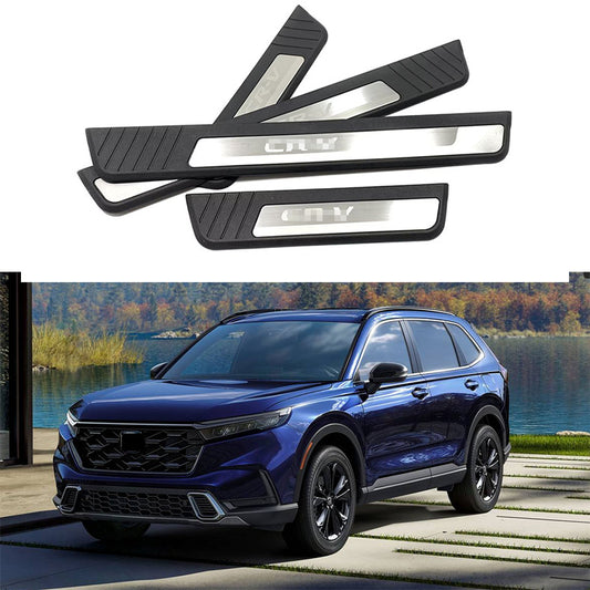 for Honda CR-V 2023 2024 Door Sill Scuff Guard Mouldings Protector cover Trim 4x