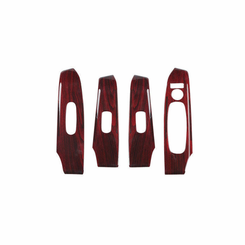 Glass Window Lifting Lock Panel Trim for Nissan Altima 2019-2022 Red Wood Grain