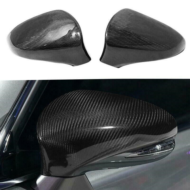 For 13-2018 for Lexus ES350 ES300 Dry Carbon Fiber Side Rearview Mirror Cover Trim2
