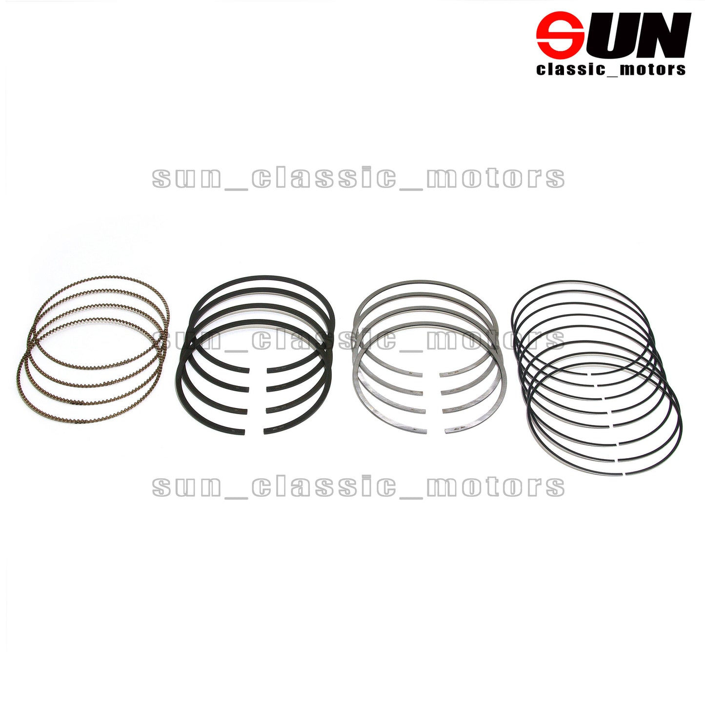 STD 4x Piston Ring Kit for 120d, 320d, 328d, 525d, X3, X5, F20, F21, F25, N47D20, 2.0-