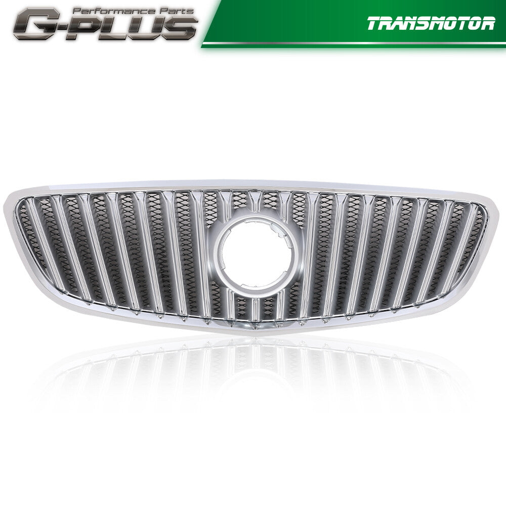 Fits 2010 - 2013 for Buick LaCrosse Front Upper Bumper Grill for CHRome Grill Silver - v