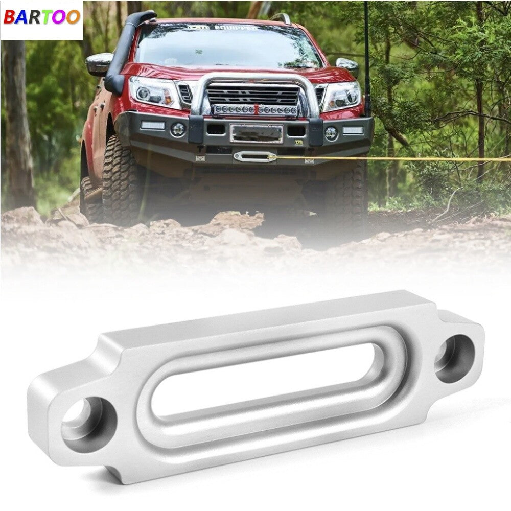 Silver Universal ATV UTV Hawse Fairlead Winch Synthetic Rope Bolt Pattern 4.8 Q