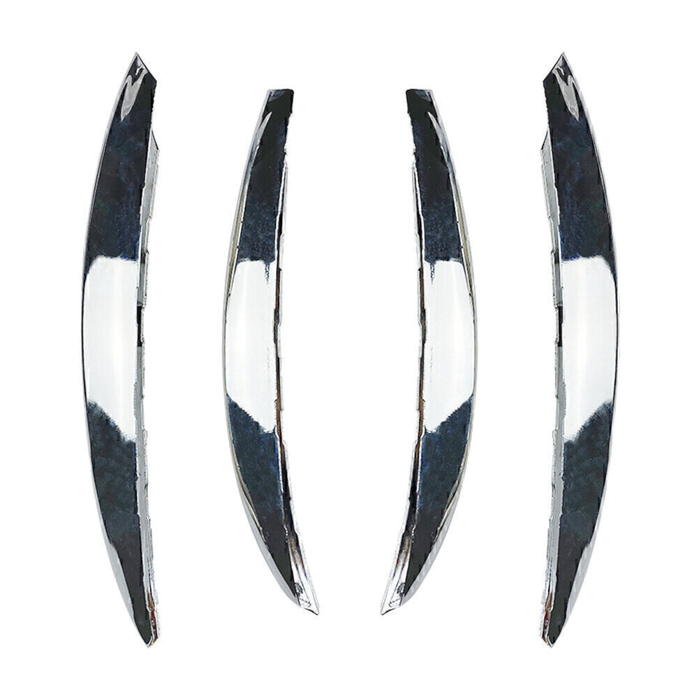 Chrome for Mercedes C-Class W206 Front Bumper Splitter Fins Body Spoiler Canards