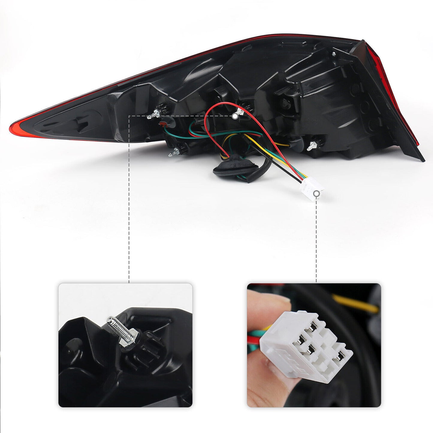 One-piece set of right exterior taillight assembly and brake stop light for 2019-2020 for Hyundai for Elantra .