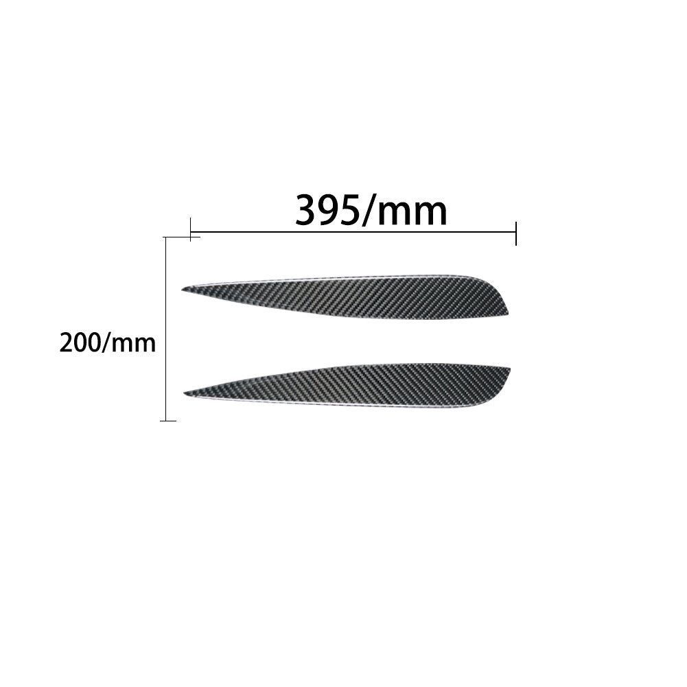 6X Carbon Fiber Shifter Console Trim for Land Rover Discovery Sport 2015-2019 v