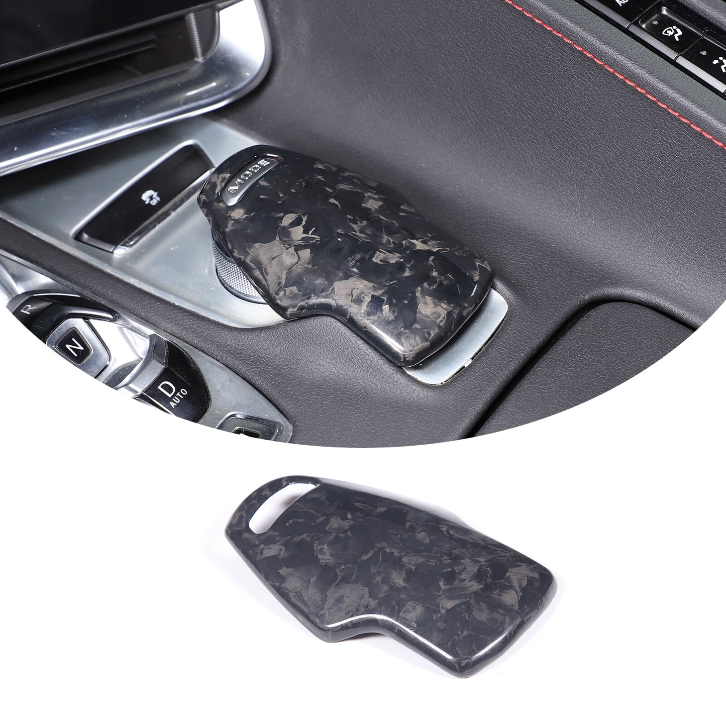ABS smoked black rear taillight cover decoration suitable for Corvette C7 2014-2019- v