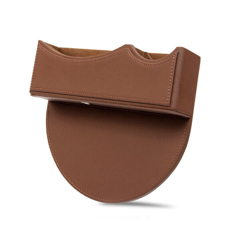 PU leather car SUV for seat gap console vent pocket storage box storage box brown - n