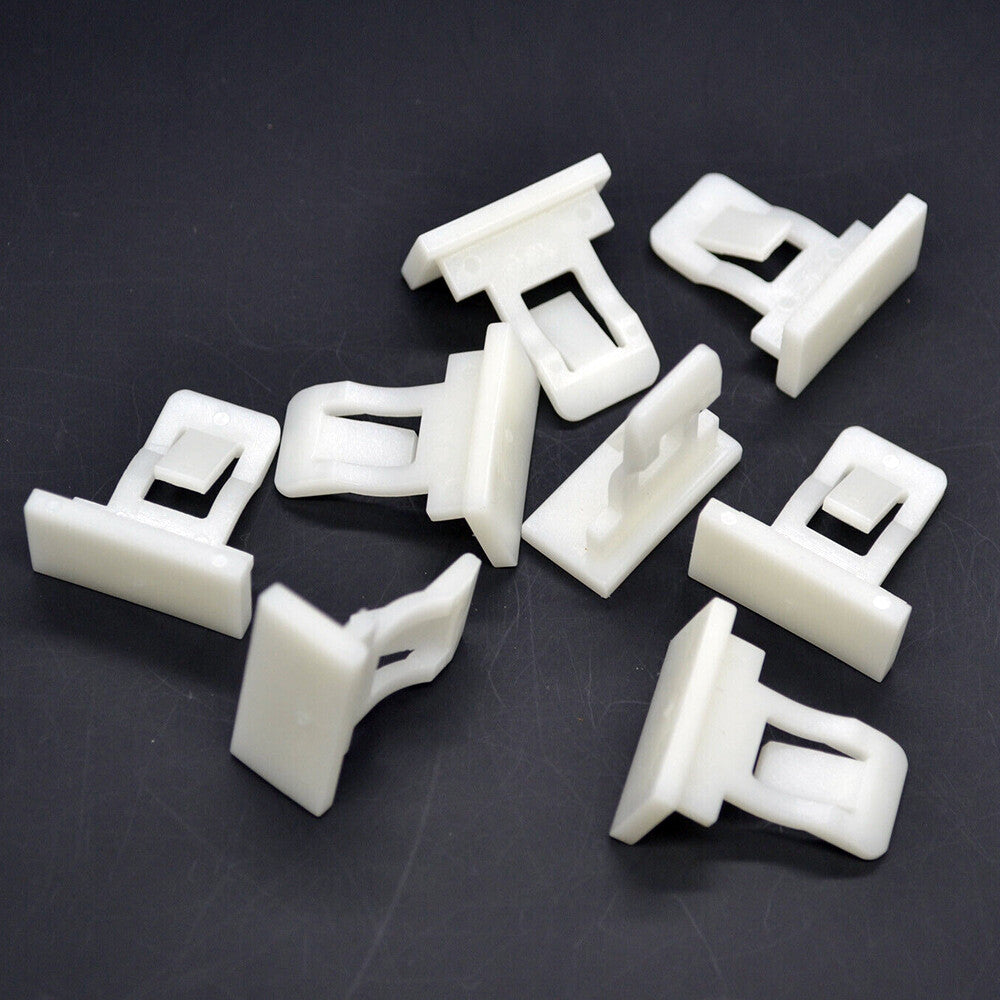 10-pack for Renault 908B86823R White Nylon Protective Cover Clip Fixing Fasteners