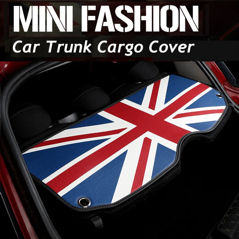 Fit for MINI COOPER F60 2017+ Red Union Jack Rear Trunk Cargo Cover Decorative Mat Q