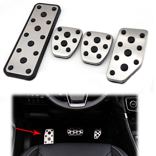 4X Foot Gas Brake Pedals Cover Fit for Subaru Fitester 19-21 XV 18-20 Impreza 16-20