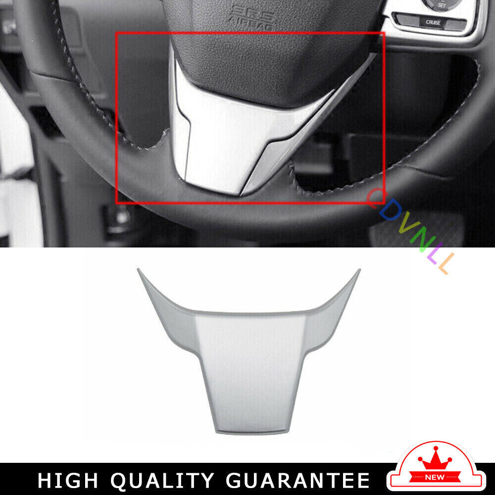 Steering Wheel Frame Cover Trim Fit for Honda CRV CR-V 2017-2022 Matte Silver 1X