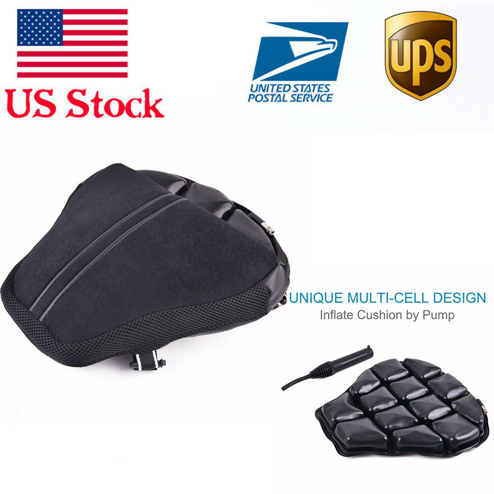 US Motorcycle Air for Seat Cushion Pad 13.5x14.5 Replace Cruiser Pressure Relief
