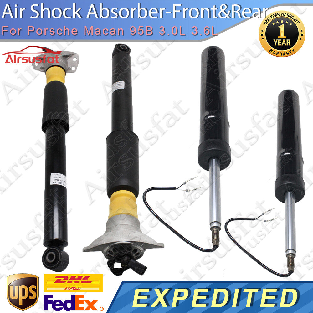 4x Fit for Porsche Macan 95B 3.0L 3.6L FrontRear Shock Absorber Cores with EDC