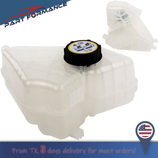 Radiator Overflow Coolant Reservoir Expansion Tank with Cap for 2011-19 for Fiesta - v