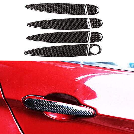 Real Carbon Fiber Car Door Handle Cover Exterior Trim Fit for BMW X1 X3 X4 X5 X6