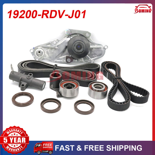 New timing belt and water pump kit for 03-14 for Honda for Acura for RDX Odyssey 19200-RDV-J01 Q