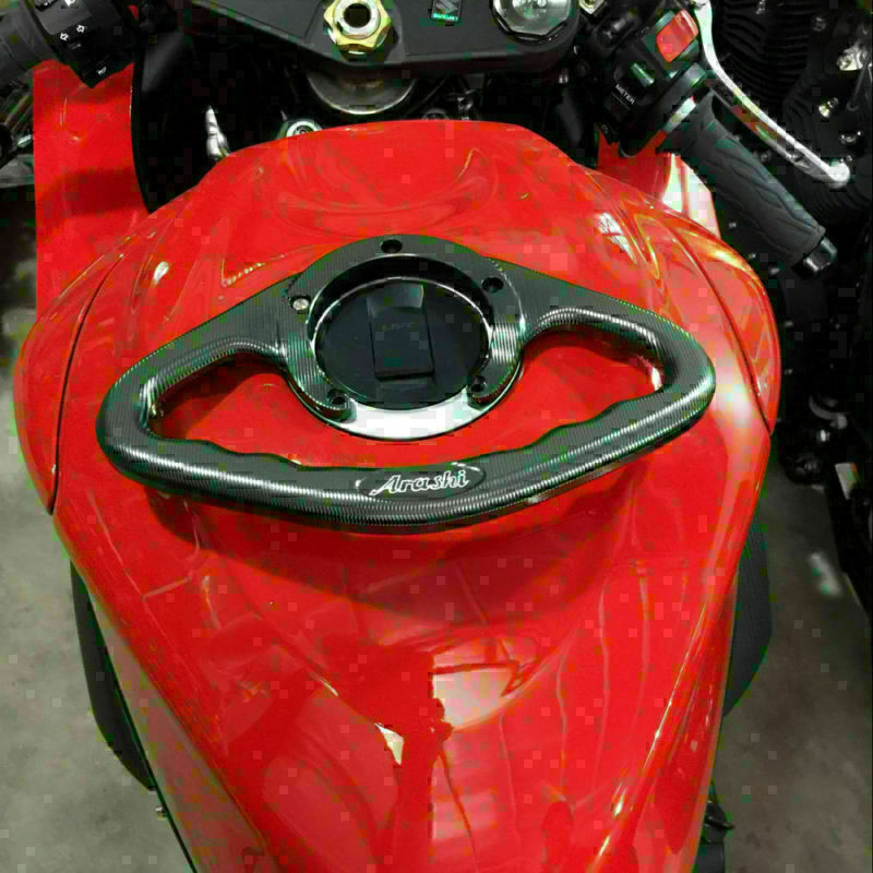 Passenger Tank Grab Bar Handle for Kawasaki ZZR1200 02-05 Z1000 03 ZX1100 Grey Q