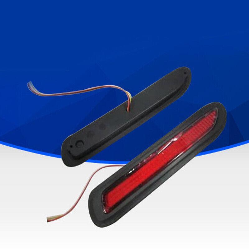 12V Red Lens LED Car Rear Bumper Reflector Taillight Driver Brake Fog Light 2PCS n