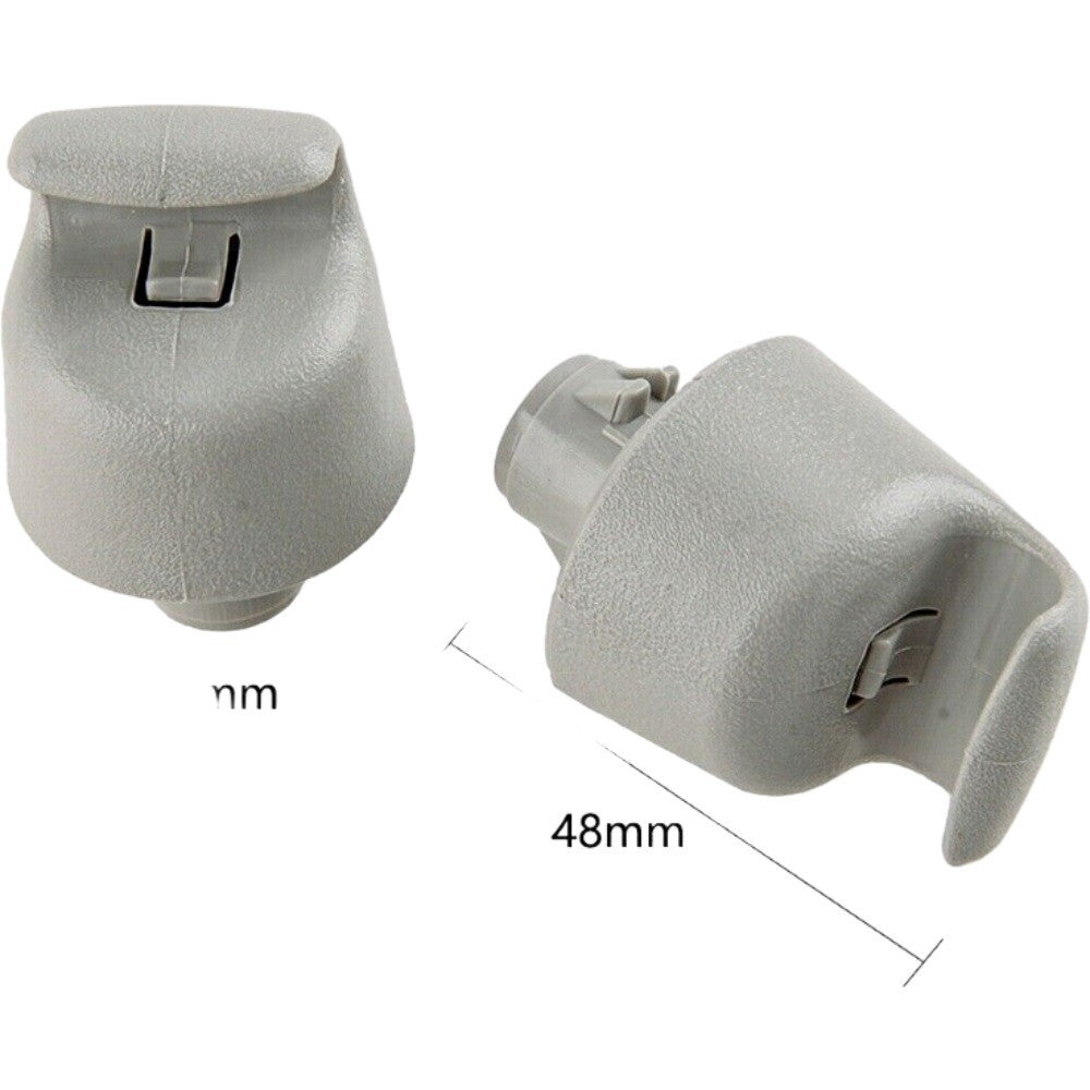 2pcs for Murano Rogue Pathfinder Altima Grey Sun Visor Retainer Clip Hook v