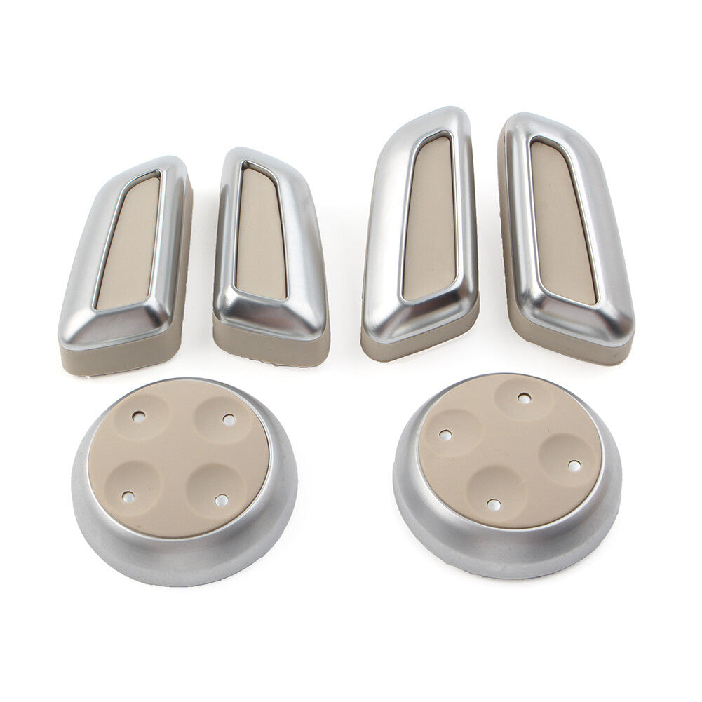Car Beige for Seat Switch Adjustment Button Cover Kit Fit for Audi A3 for A4 for A5 for A6 A7 Q3 Q5