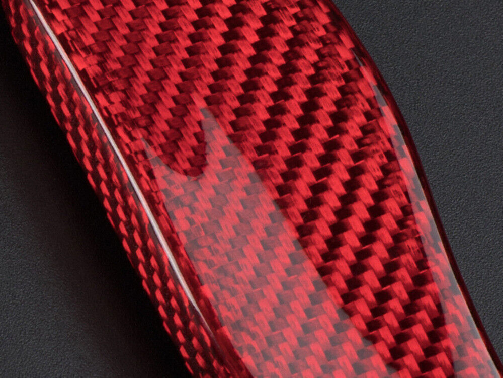 Red Carbon ABS Steering Wheel Shift Paddle Extensions for Toyota for Camry 2018-2023