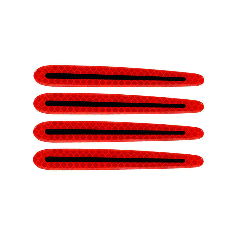 8-Pack Car Exterior Door Stickers Reflective Tape for Nighttime Safety and Scratch Protection - n