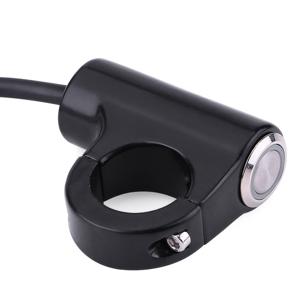 For Universal Waterproof Motorcycles 7/8 Handlebar Switch W/Blue LED Indicator Q
