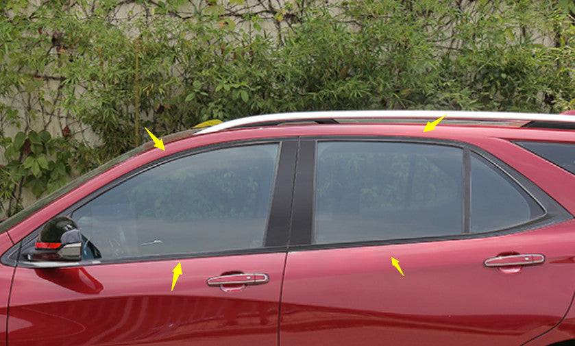 For Chevry Equinox 2018-21 Glossy black Window Sill Molding Strip Cover Trim 12x