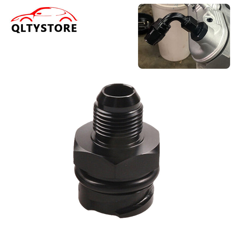 Black Billet Valve Cover Oil Cap for LSX LS1/LS6/LS2/LS3/LS7 w/10AN AN10 Fitting Q